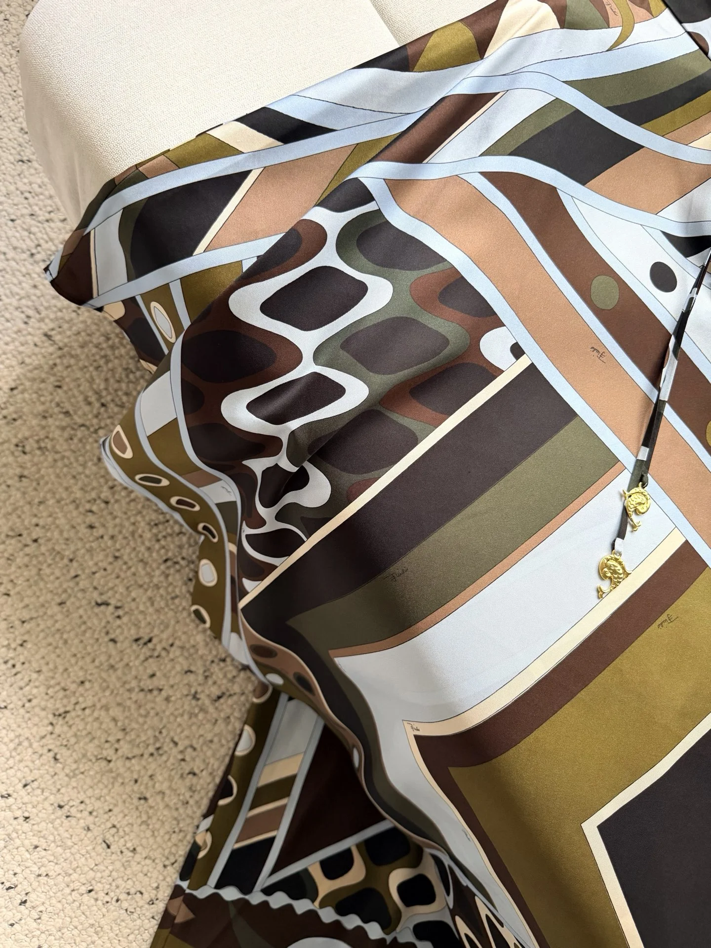 PUCCI Dresses Silk Twill Brown-Black 36-42 I20202609063526 - Image 5