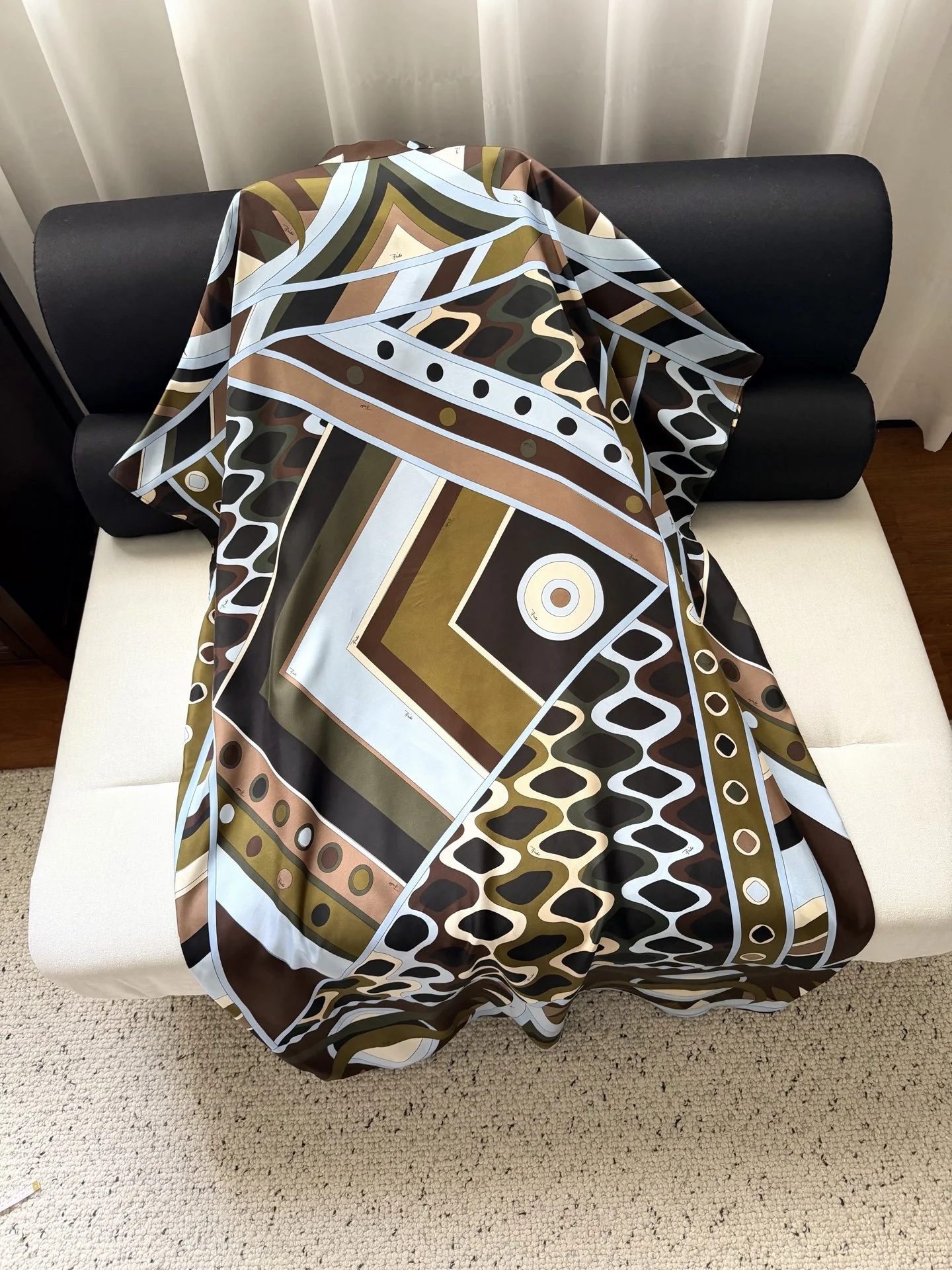 PUCCI Dresses Silk Twill Brown-Black 36-42 I20202609063526 - Image 9