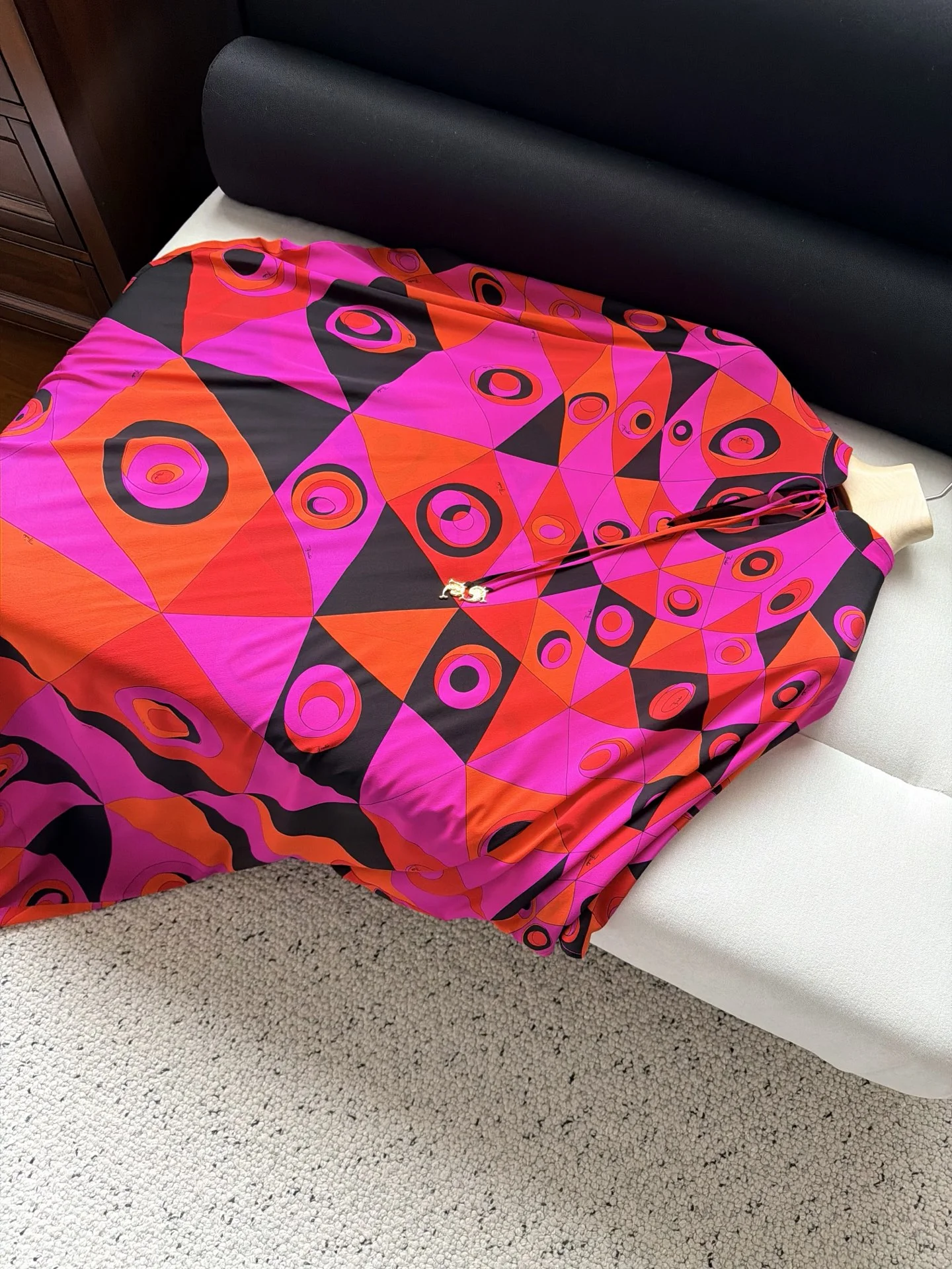 PUCCI Dresses Silk Twill Pink-Orange-Black 36-42 I20202609063515 - Image 6