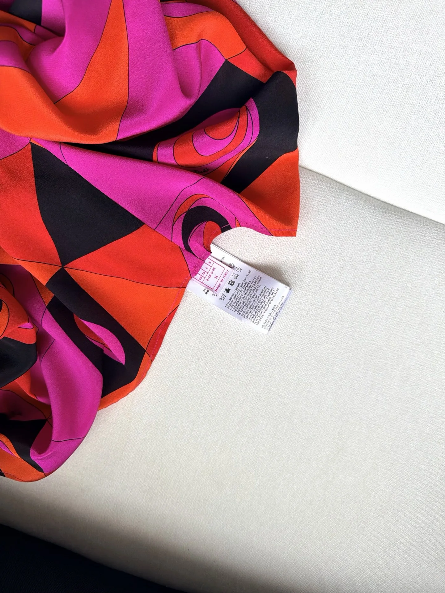 PUCCI Dresses Silk Twill Pink-Orange-Black 36-42 I20202609063515 - Image 8