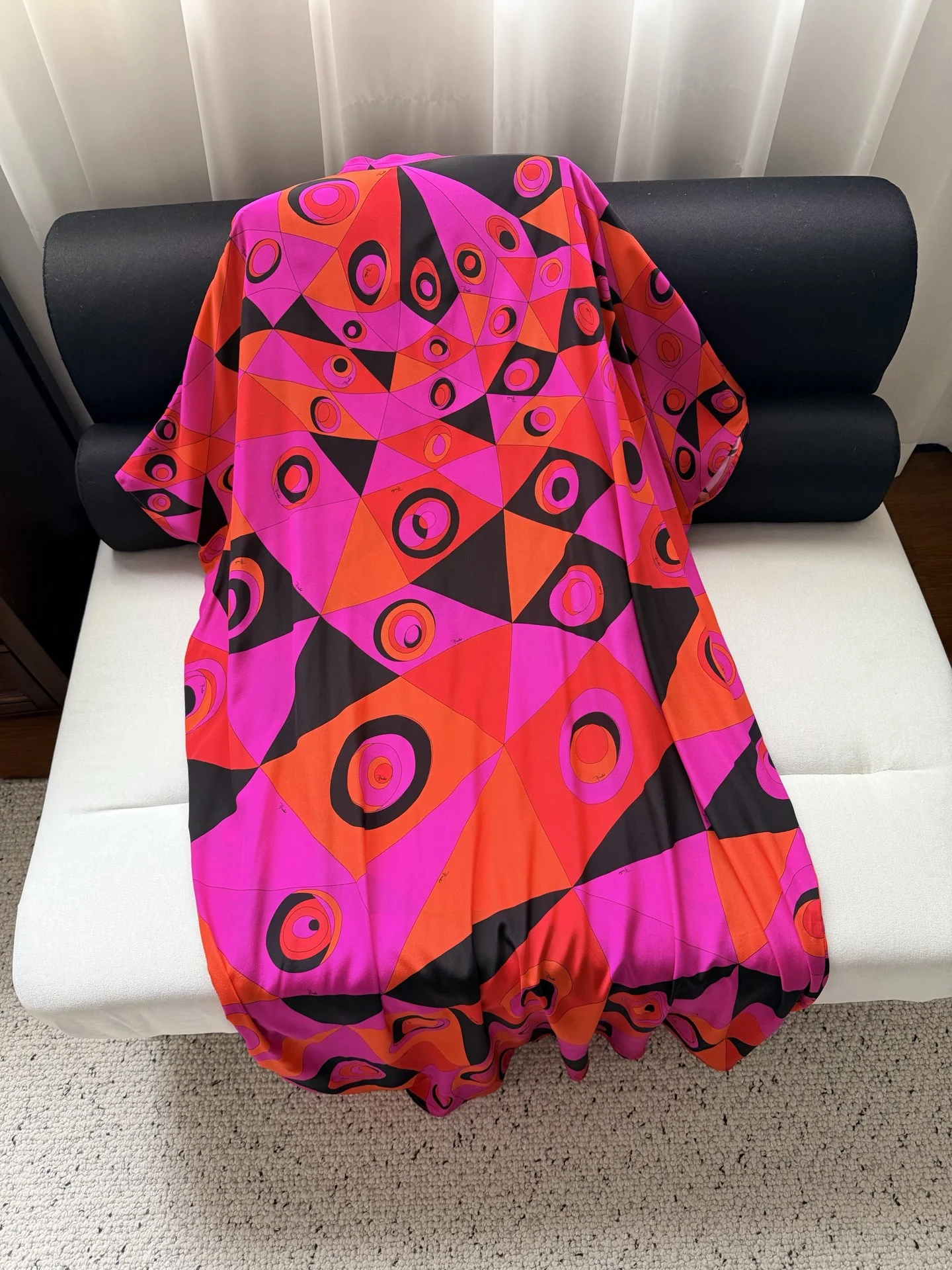 PUCCI Dresses Silk Twill Pink-Orange-Black 36-42 I20202609063515 - Image 9