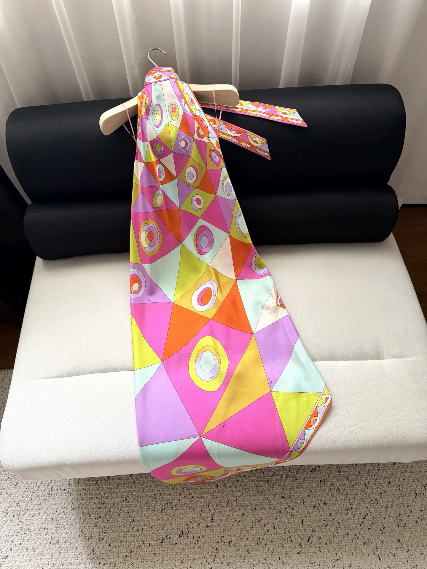 PUCCI Dresses Silk Twill Pink-Orange-Yellow-Green-Purple 36-42 F15202609063513