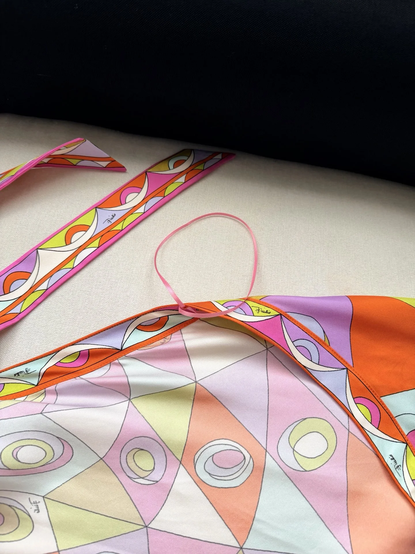 PUCCI Dresses Silk Twill Pink-Orange-Yellow-Green-Purple 36-42 F15202609063513 - Image 3