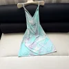 PUCCI Dresses Stretch Knit Aqua-Purple 36-42 B55202609062442