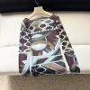 PUCCI Shirts Mesh Brown-Green 36-42 A90202609060960