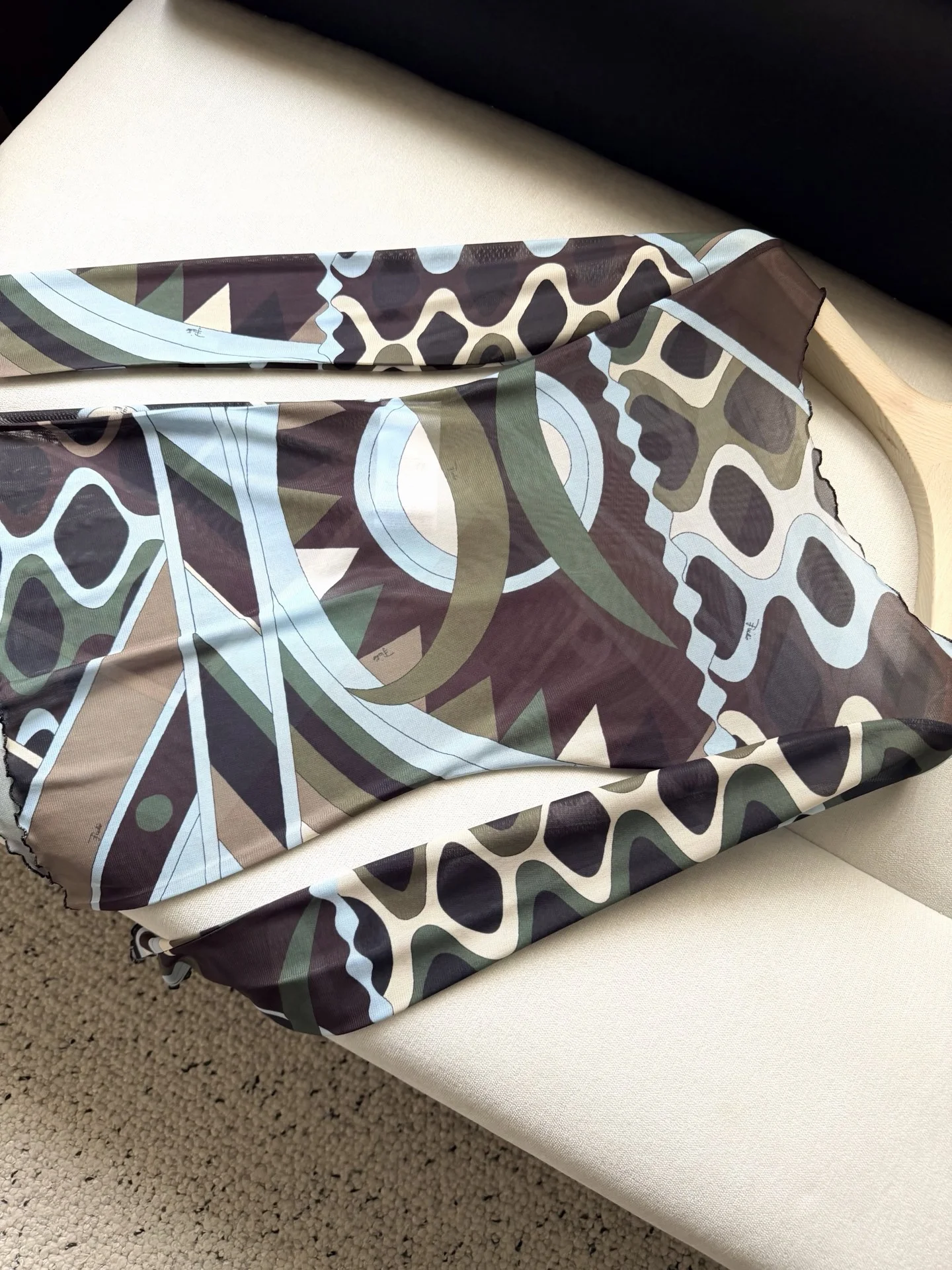PUCCI Shirts Mesh Brown-Green 36-42 A90202609060960 - Image 5
