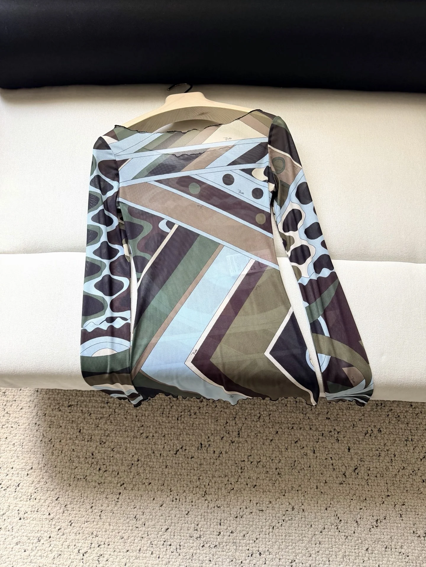 PUCCI Shirts Mesh Brown-Green 36-42 A90202609060960 - Image 9