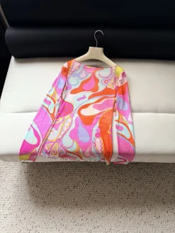 PUCCI Shirts Mesh Pink-Orange-Purple-Yellow-Blue 36-42 A85202609063516