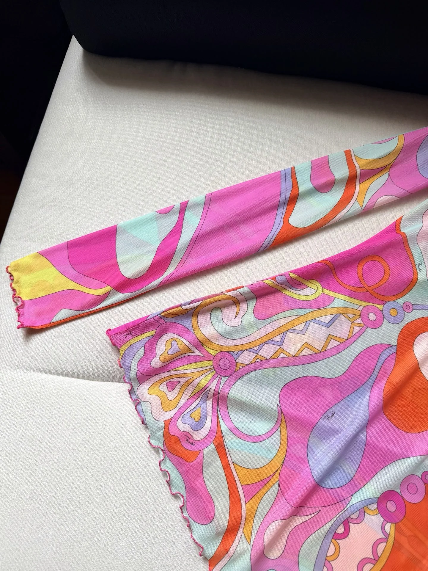PUCCI Shirts Mesh Pink-Orange-Purple-Yellow-Blue 36-42 A85202609063516 - Image 5