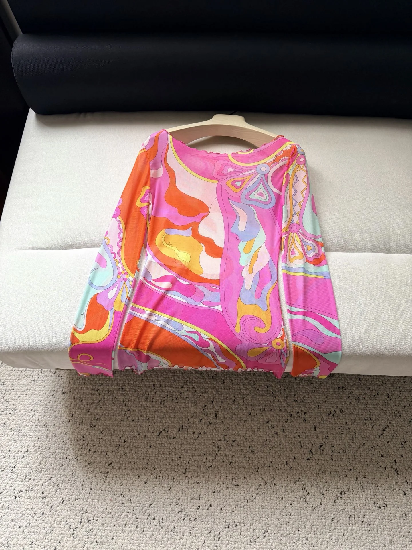 PUCCI Shirts Mesh Pink-Orange-Purple-Yellow-Blue 36-42 A85202609063516 - Image 9