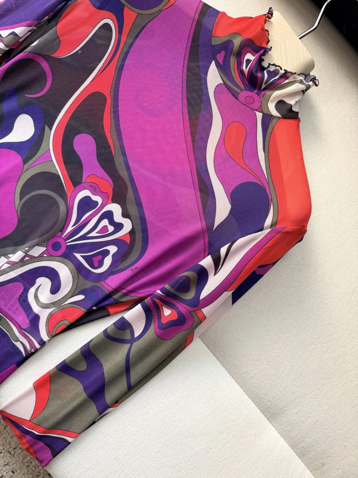 PUCCI Shirts Mesh Purple-Red 36-42 A85202609060937 - Image 4