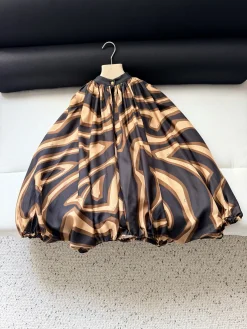 PUCCI Shirts Silk Black-Brown 36-42 F15202609060944