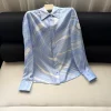 PUCCI Shirts Silk Twill Blue-White 36-42 F15202609063505