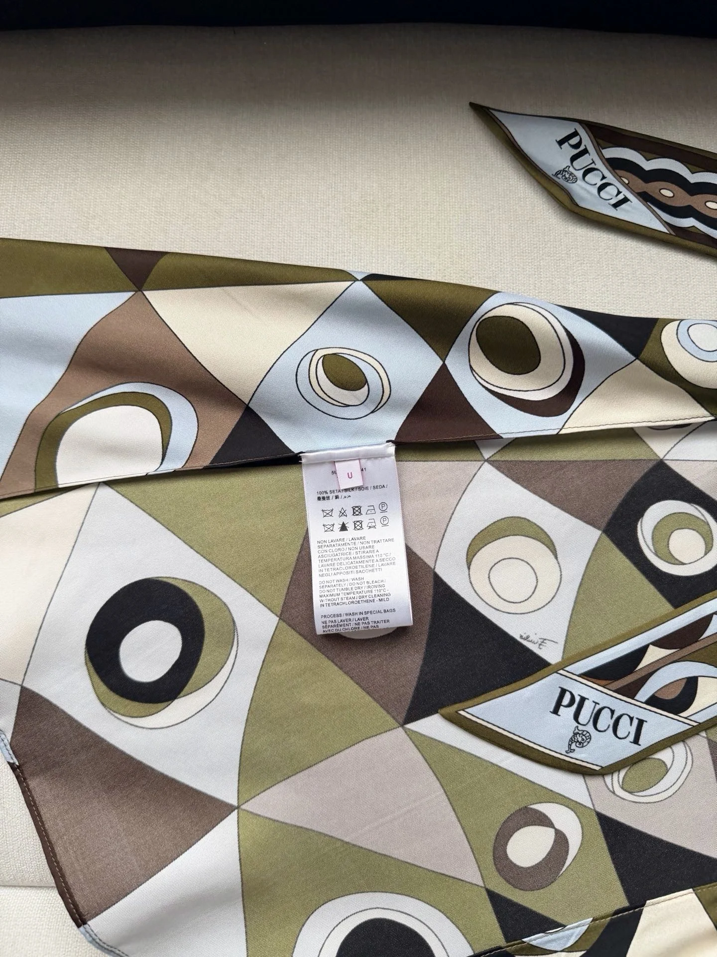 PUCCI Shirts Silk Twill Brown-Blue One Size C25202609060955 - Image 8