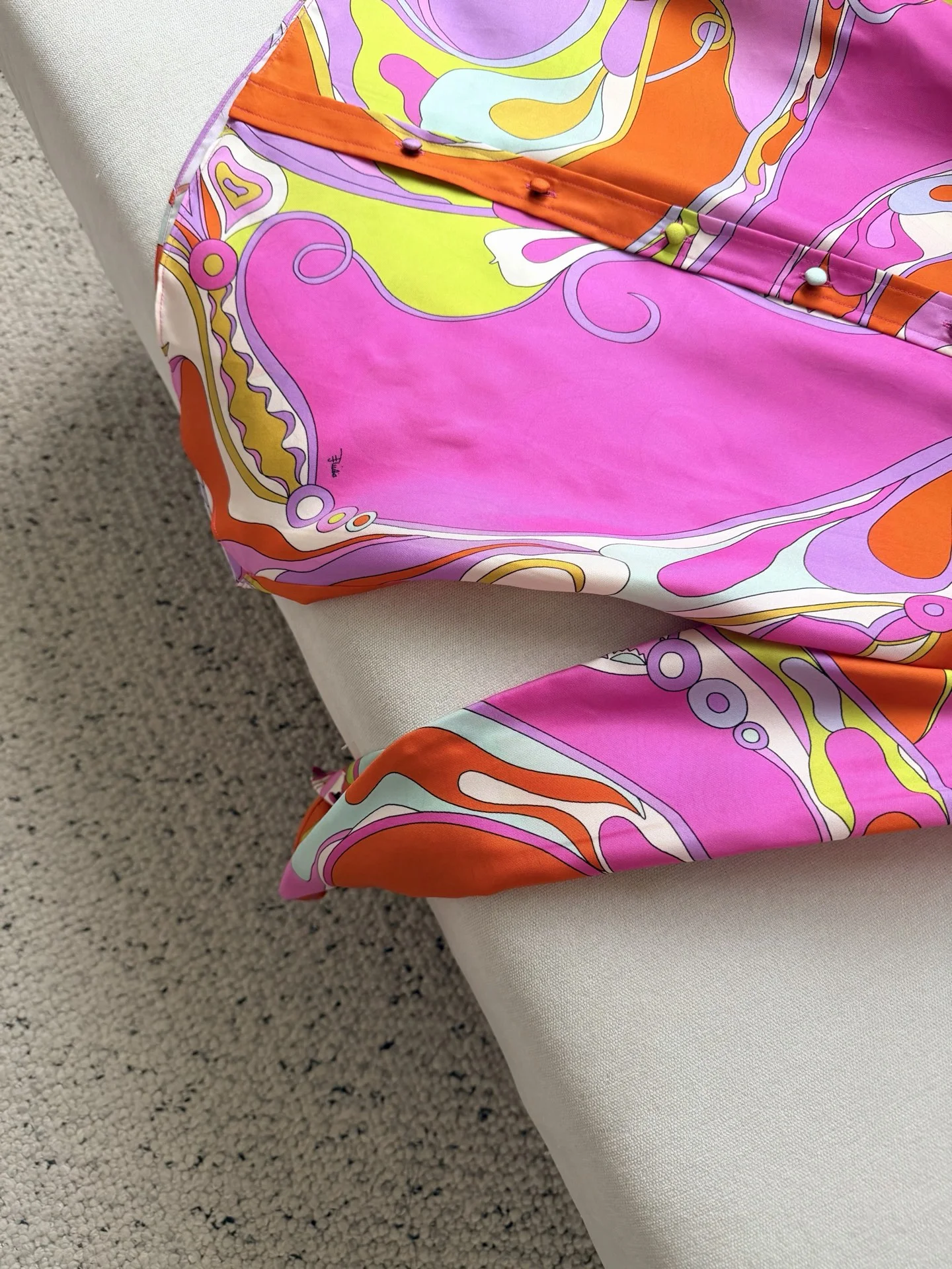 PUCCI Shirts Silk Twill Orange-Pink-Purple-Green-White 36-42 F15202609062366 - Image 6