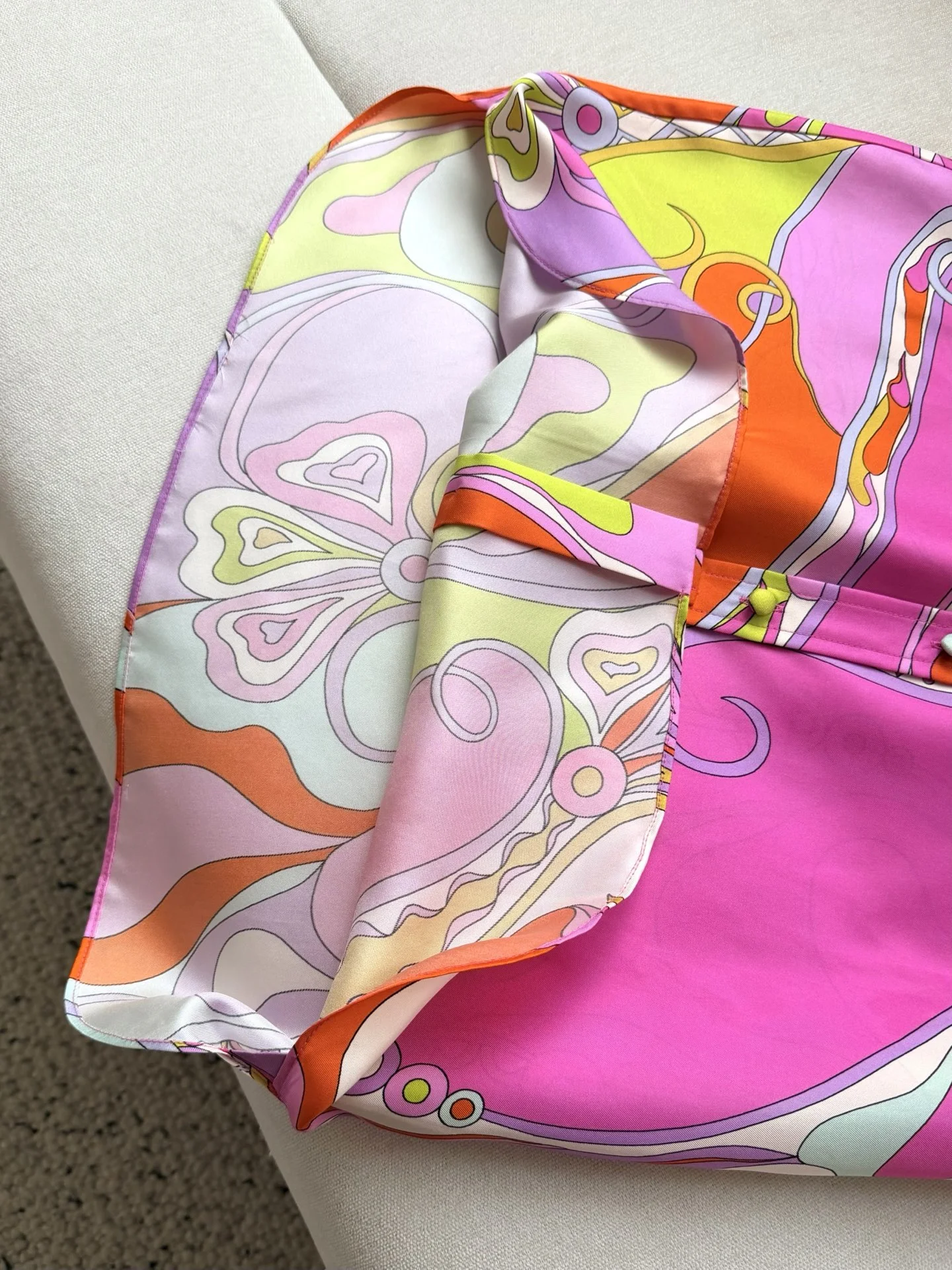 PUCCI Shirts Silk Twill Orange-Pink-Purple-Green-White 36-42 F15202609062366 - Image 8