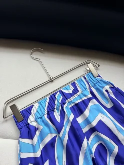 Alternative view of PUCCI Shorts Silk Twill Blue-White 36-42 C25202609062415