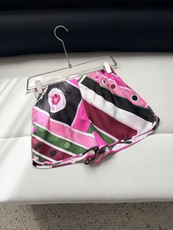 PUCCI Shorts Silk Twill Pink-Black 36-42 C25202609063508