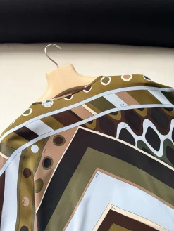 Alternative view of PUCCI Skirts Silk Crepe Brown-Green One Size A020202609060958