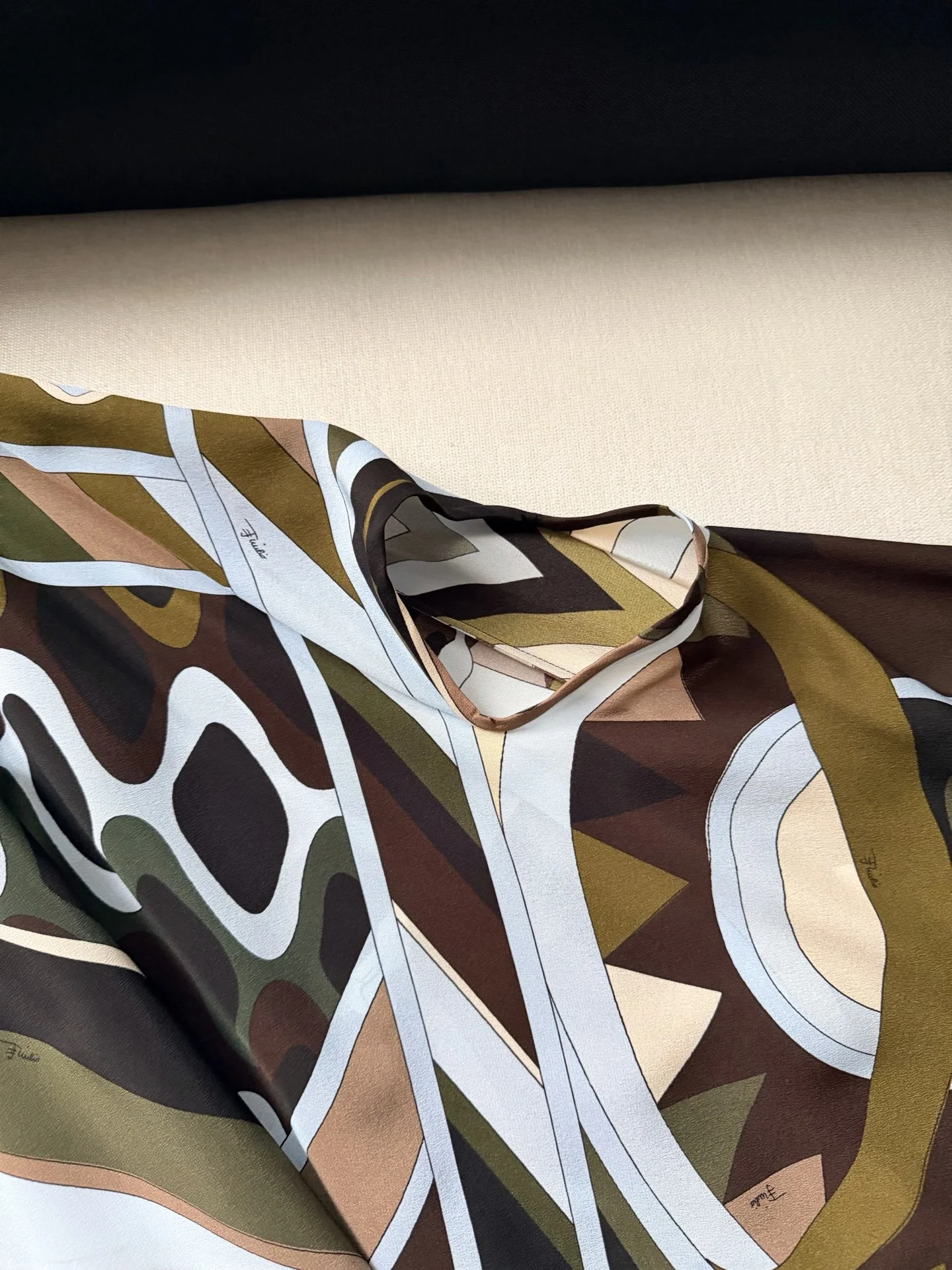 PUCCI Skirts Silk Crepe Brown-Green One Size A020202609060958 - Image 3