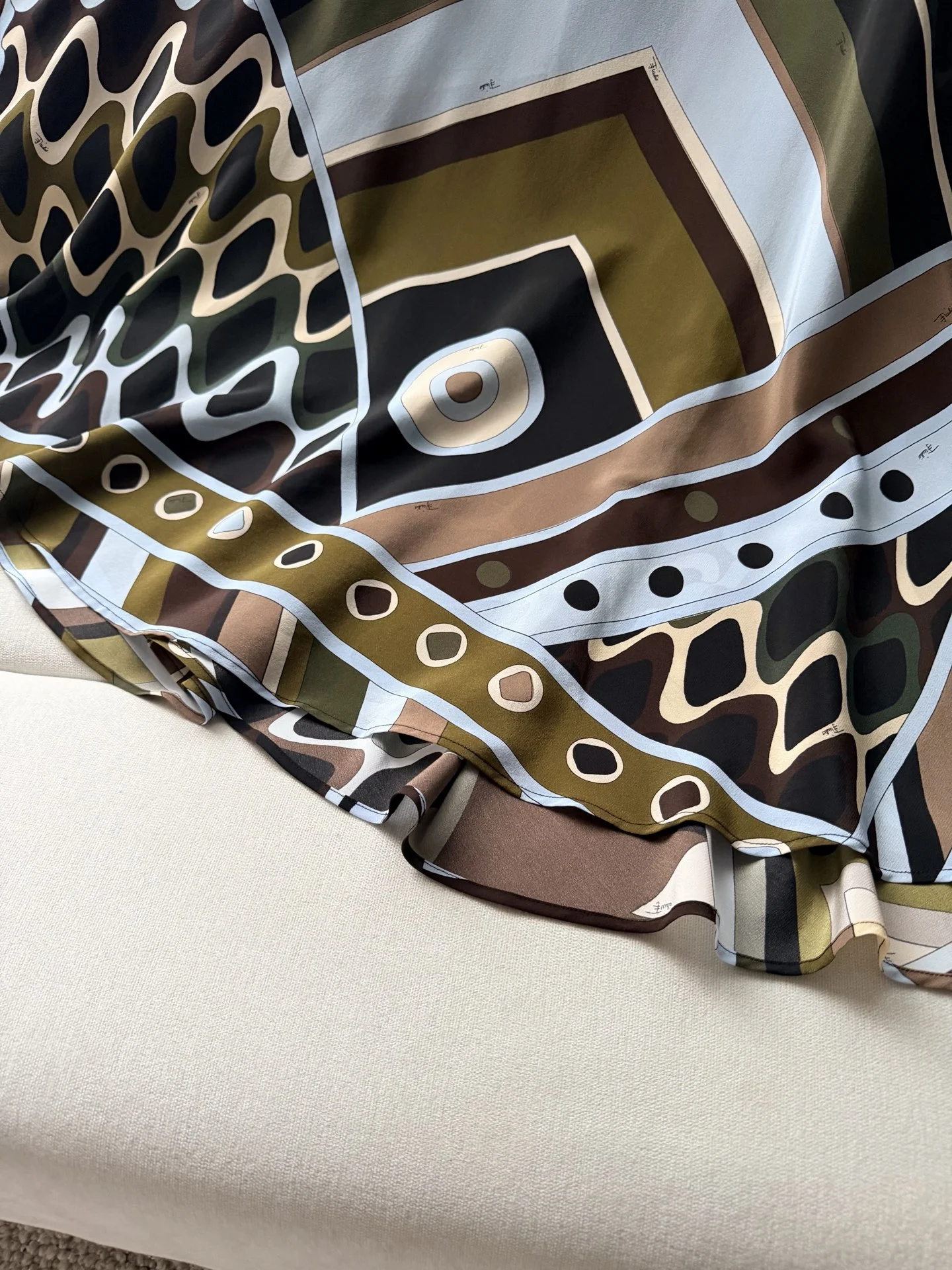 PUCCI Skirts Silk Crepe Brown-Green One Size A020202609060958 - Image 7