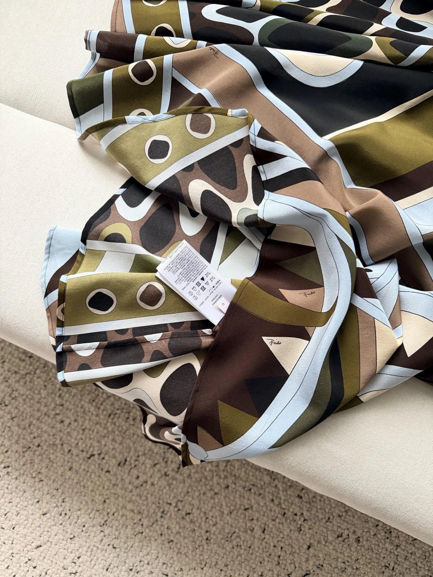 PUCCI Skirts Silk Crepe Brown-Green One Size A020202609060958 - Image 8