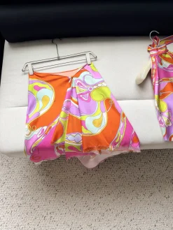 PUCCI Skirts Silk Orange-Pink-Yellow-Purple-Blue 36-42 E15202609062404