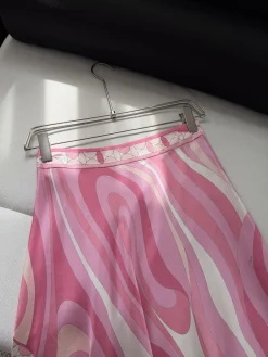 Alternative view of PUCCI Skirts Silk Pink-White 36-42 D85202609062381