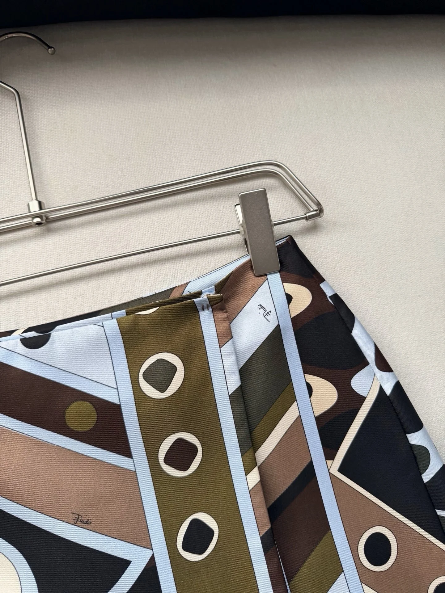 PUCCI Skirts Silk Twill Black-Brown-Olive-Lightblue-White 36-42 D15202609060952 - Image 3