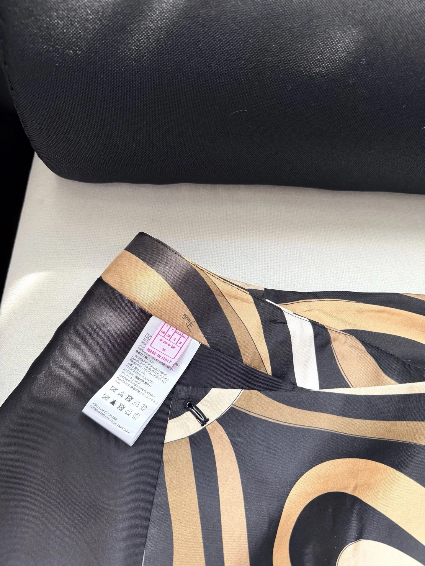 PUCCI Skirts Silk Twill Black-Brown-White 36-42 D15202609060963 - Image 4