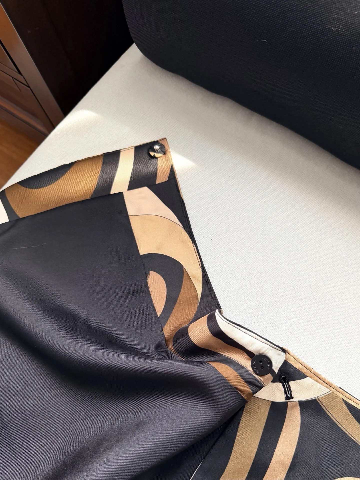 PUCCI Skirts Silk Twill Black-Brown-White 36-42 D15202609060963 - Image 5