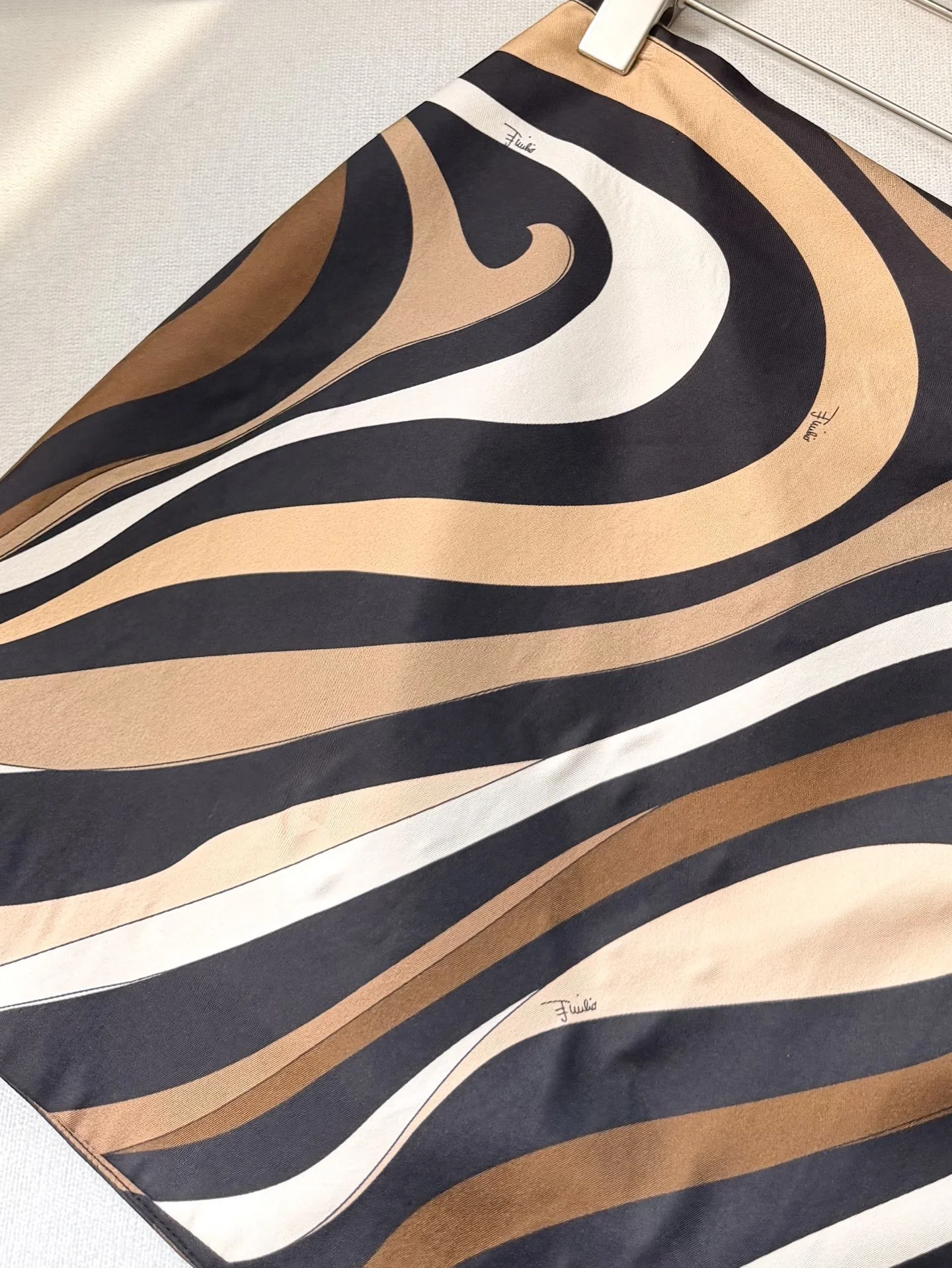 PUCCI Skirts Silk Twill Black-Brown-White 36-42 D15202609060963 - Image 7