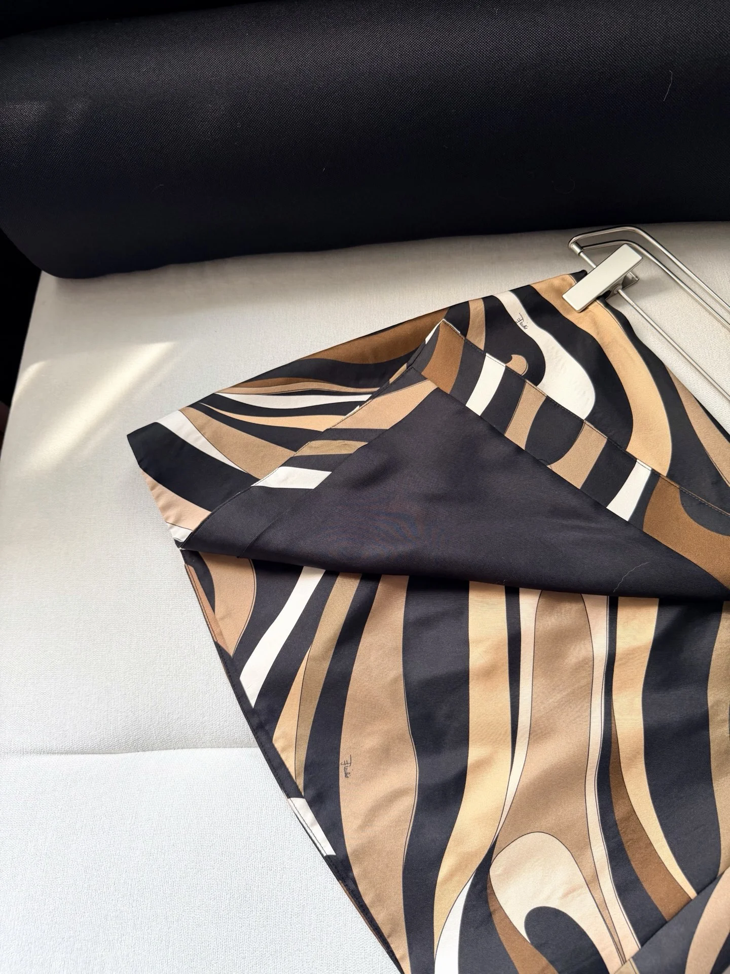 PUCCI Skirts Silk Twill Black-Brown-White 36-42 D15202609060963 - Image 8
