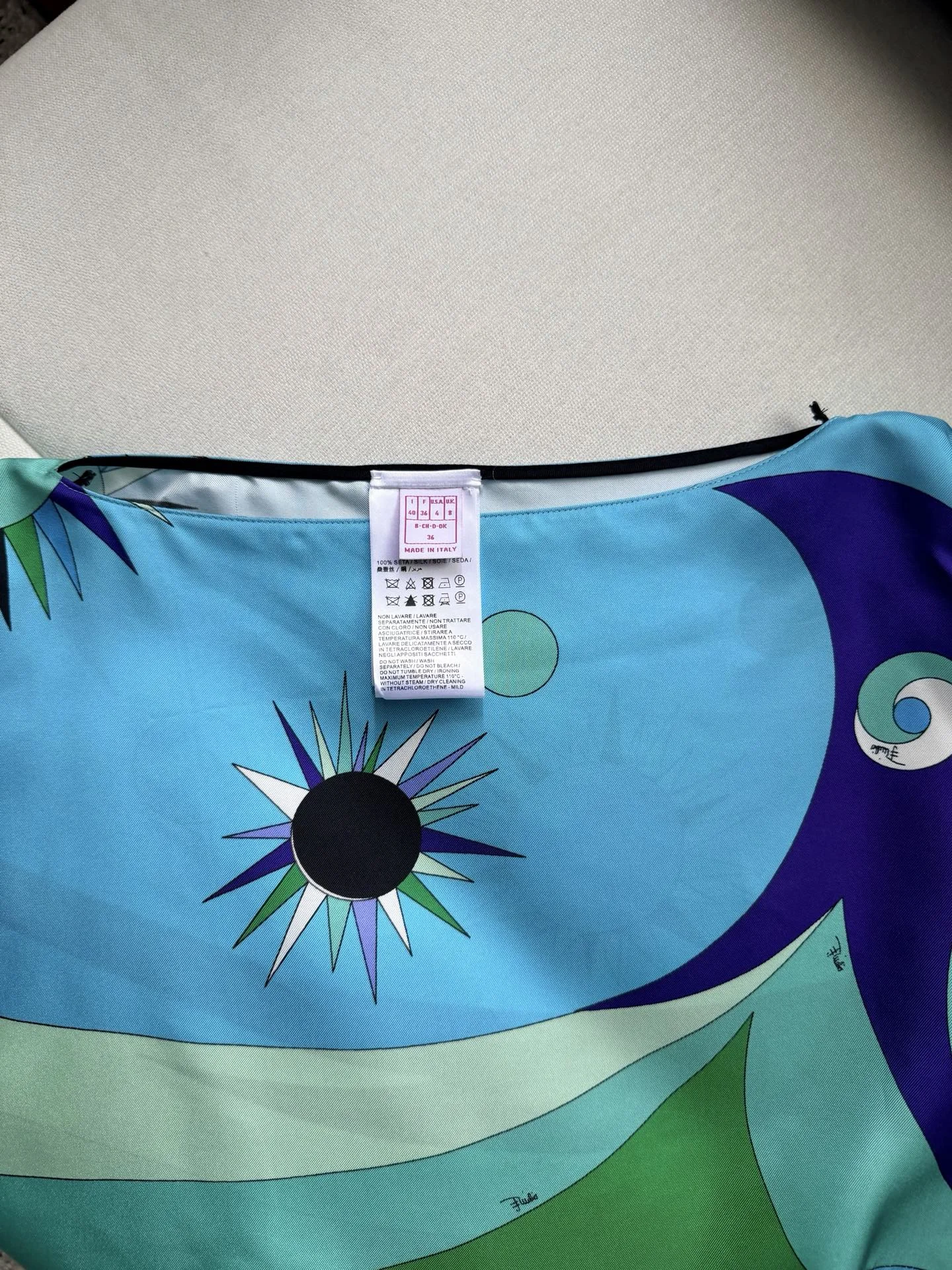 PUCCI Skirts Silk Twill Blue-Green 36-42 A020202609062445 - Image 3