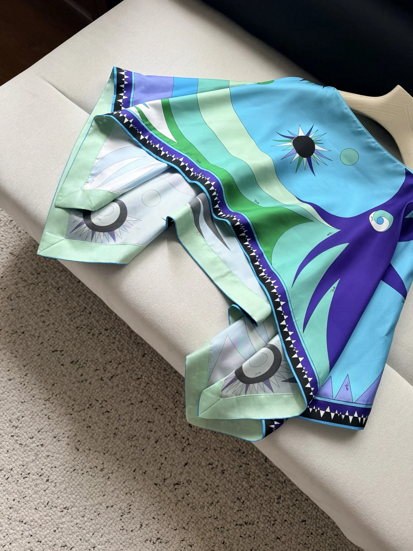 PUCCI Skirts Silk Twill Blue-Green 36-42 A020202609062445 - Image 8