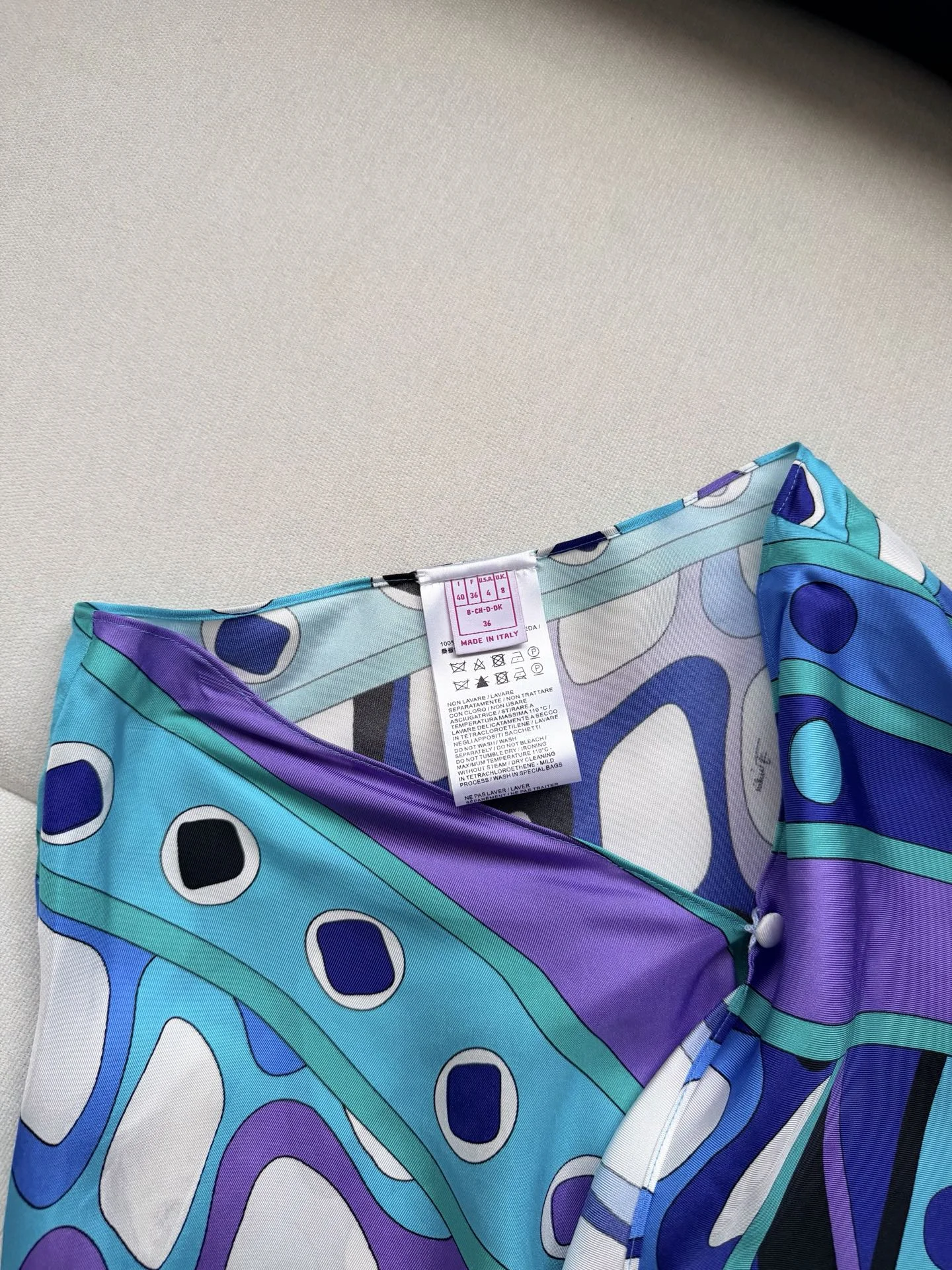 PUCCI Skirts Silk Twill Purple-Blue-White-Black One Size E15202609063519 - Image 3