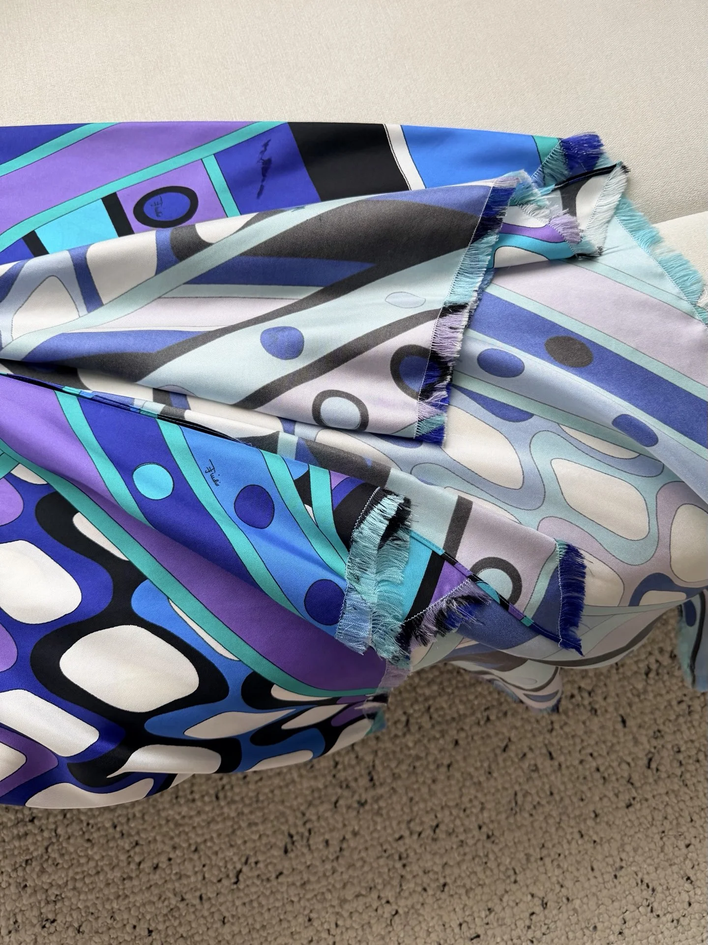 PUCCI Skirts Silk Twill Purple-Blue-White-Black One Size E15202609063519 - Image 6