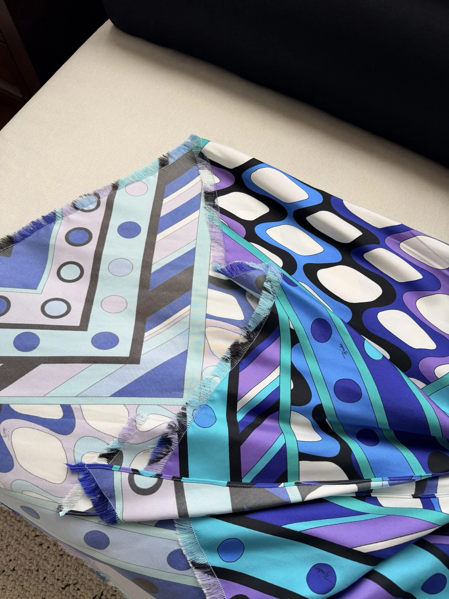 PUCCI Skirts Silk Twill Purple-Blue-White-Black One Size E15202609063519 - Image 7