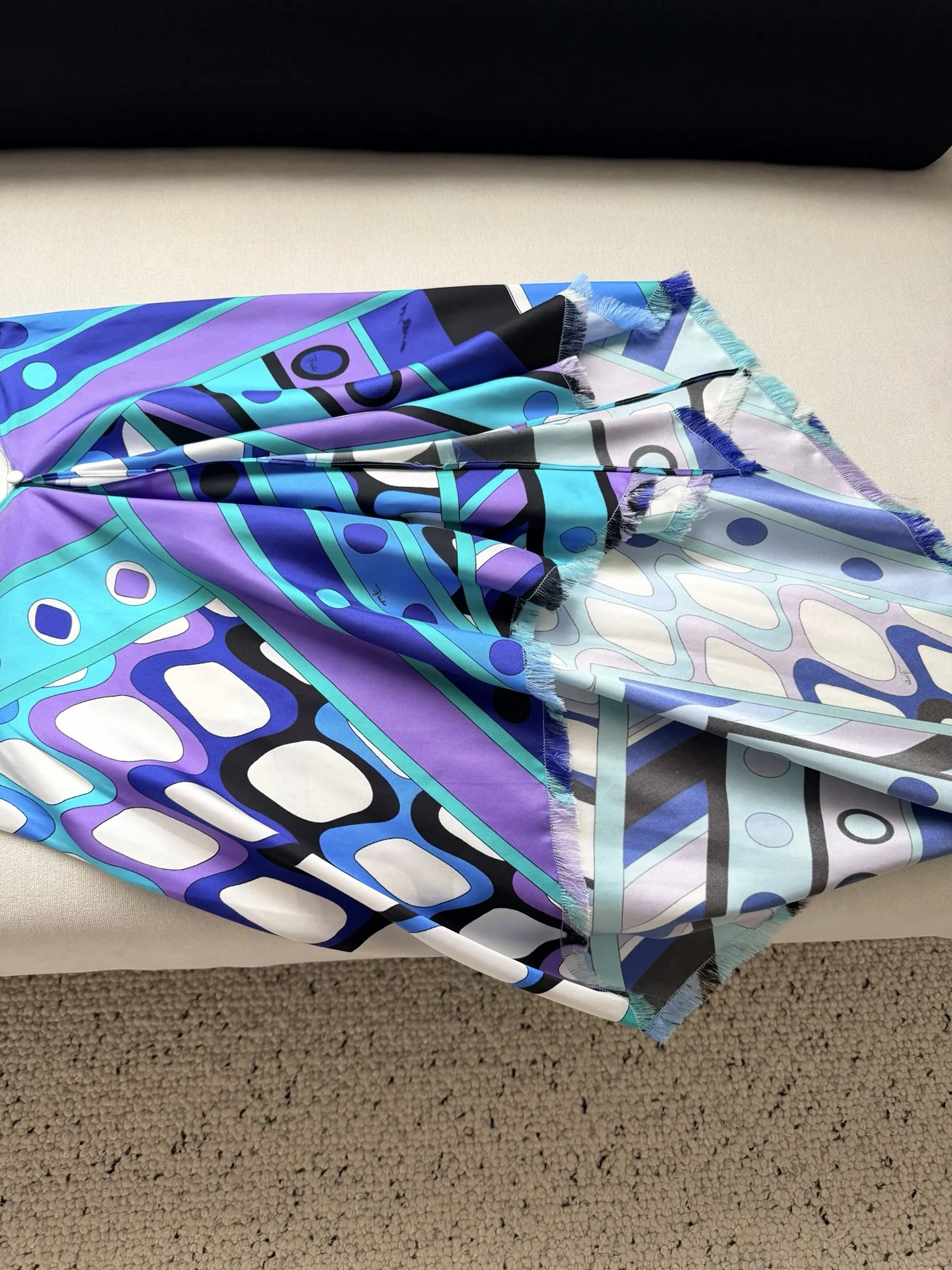 PUCCI Skirts Silk Twill Purple-Blue-White-Black One Size E15202609063519 - Image 8
