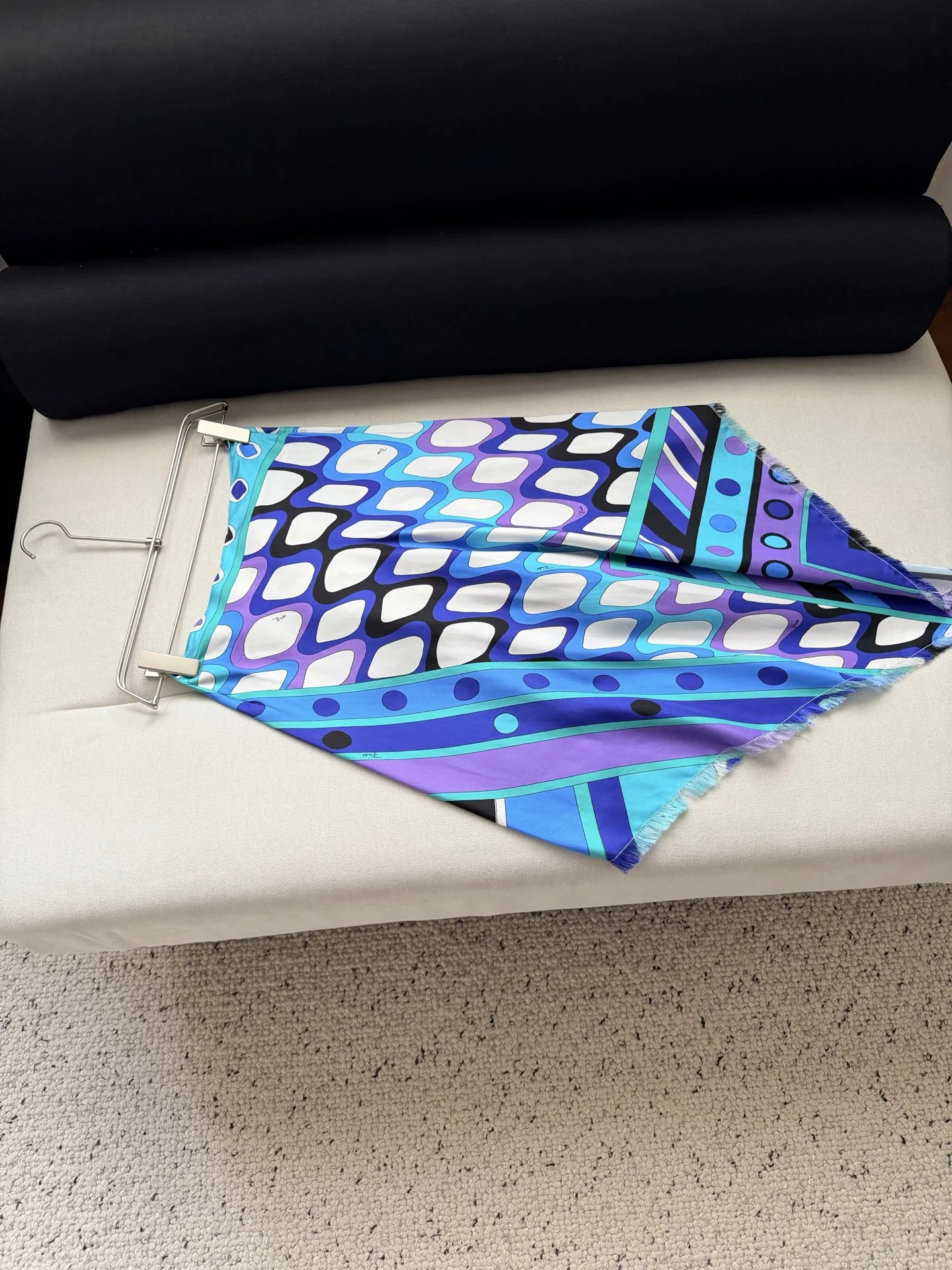 PUCCI Skirts Silk Twill Purple-Blue-White-Black One Size E15202609063519 - Image 9
