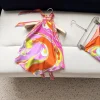 PUCCI Swimwear Silk Twill Pink-Orange-Yellow-Purple One Size C25202609062403