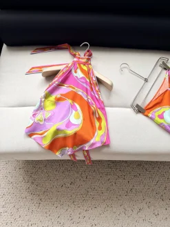 PUCCI Swimwear Silk Twill Pink-Orange-Yellow-Purple One Size C25202609062403