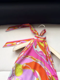 Alternative view of PUCCI Swimwear Silk Twill Pink-Orange-Yellow-Purple One Size C25202609062403