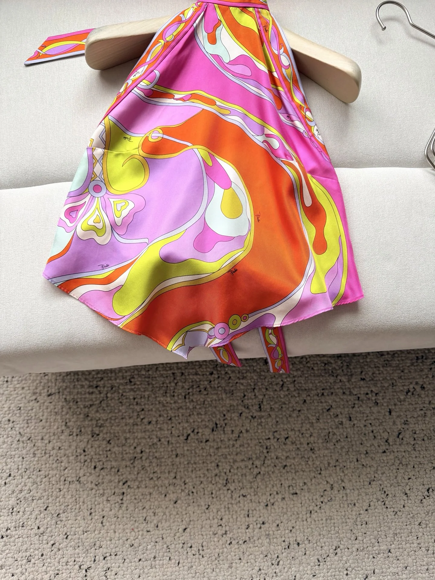PUCCI Swimwear Silk Twill Pink-Orange-Yellow-Purple One Size C25202609062403 - Image 7