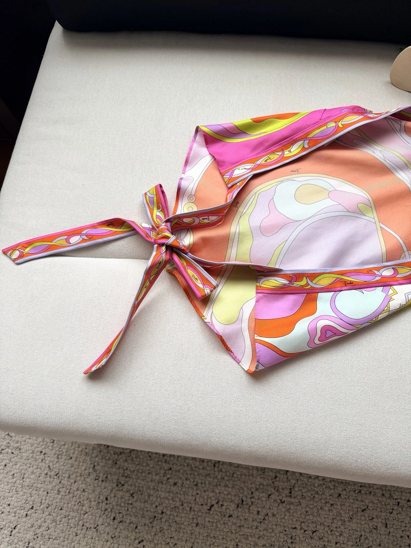 PUCCI Swimwear Silk Twill Pink-Orange-Yellow-Purple One Size C25202609062403 - Image 8