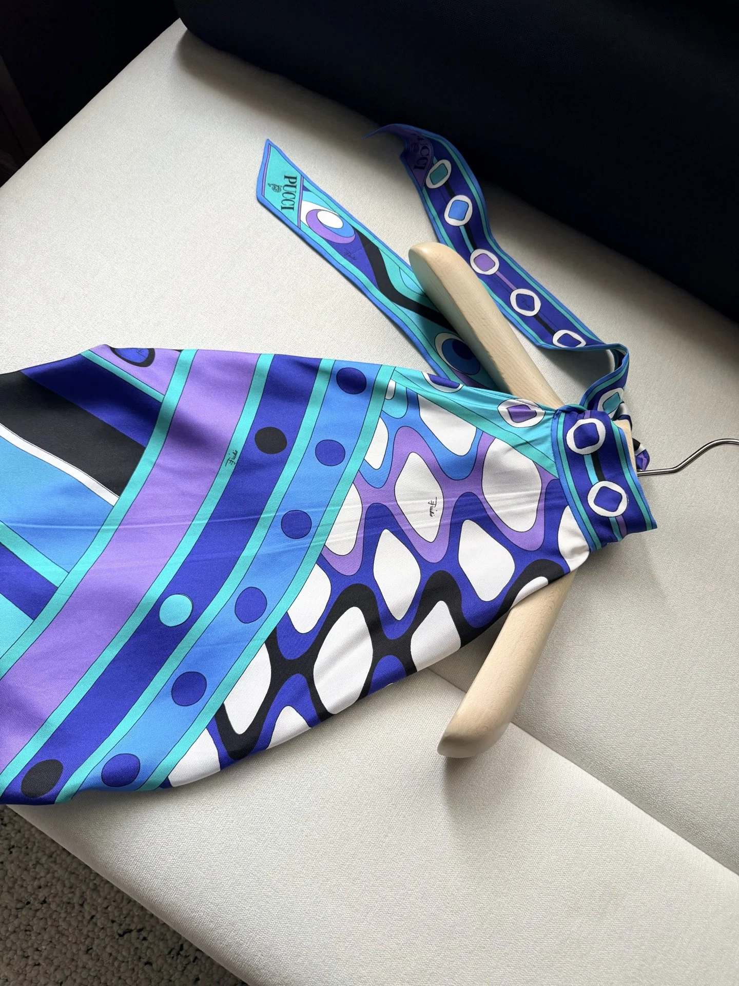 PUCCI T-shirts Silk Blue-Purple One Size C25202609063520 - Image 3