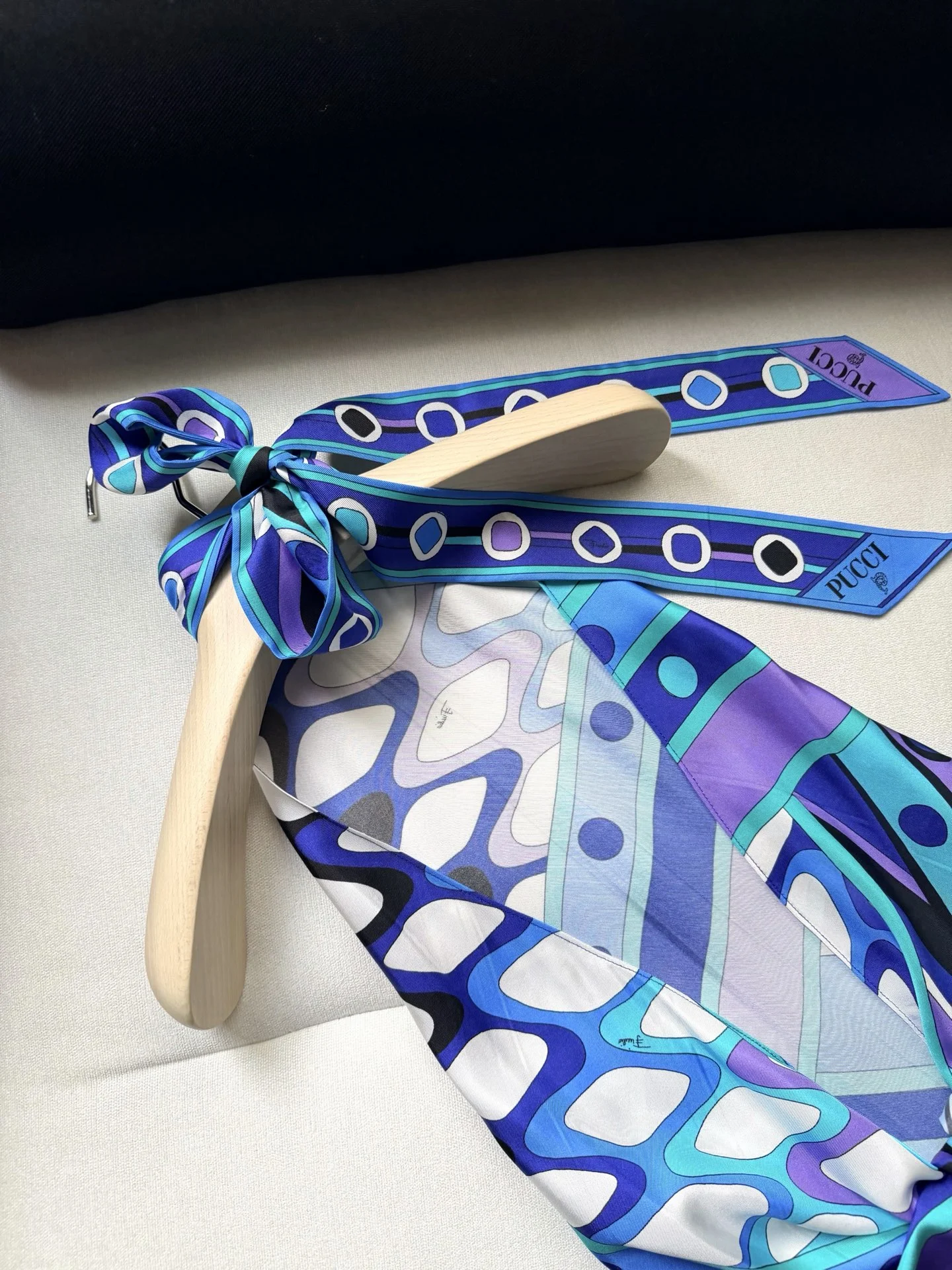 PUCCI T-shirts Silk Blue-Purple One Size C25202609063520 - Image 4