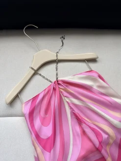 Alternative view of PUCCI T-shirts Silk Twill Pink-White One Size C25202609060926
