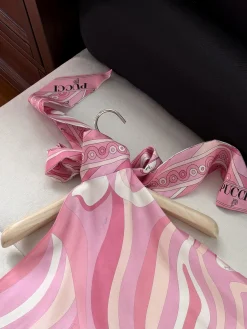 Alternative view of PUCCI T-shirts Silk Twill Pink-White One Size C25202609062382