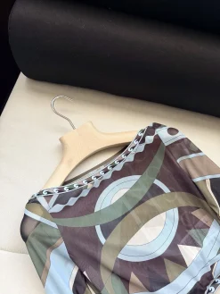 Alternative view of PUCCI T-shirts Tulle Brown-Blue-Green 36-42 B45202609060957